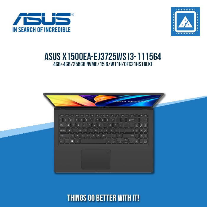 ASUS X1500EA-EJ3725WS I3-1115G4/4GB+4GB/256GB NVME | BEST FOR STUDENTS LAPTOP ASUS X1500EA-EJ3725WS I3-1115G4/4GB+4GB/256GB NVME | BEST FOR STUDENTS LAPTOP